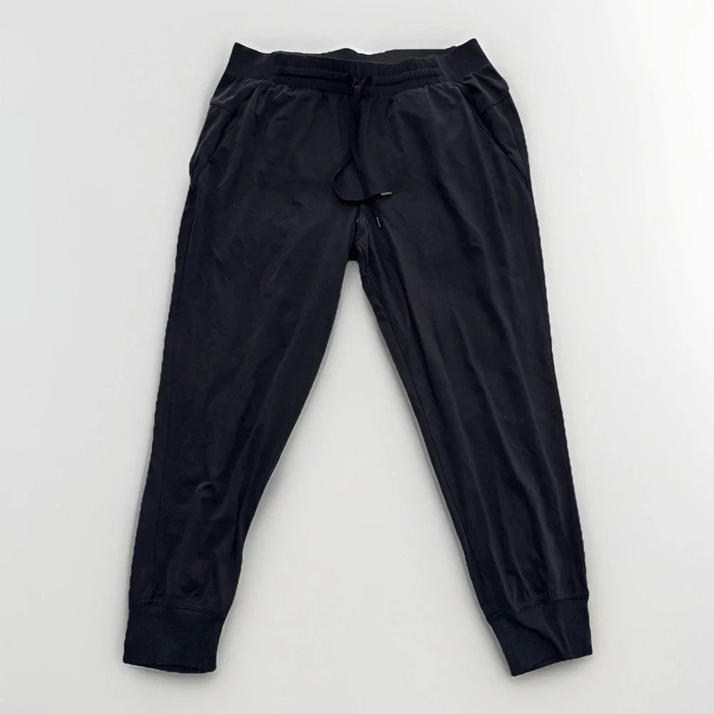 Calia Women's Black Joggers Drawstring Large Gym Fitness Activewear Casual Comfy - Picture 1 of 5